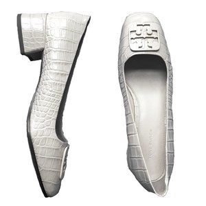 New Tory Burch Cream Georgia Pump Heel 8 M